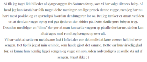 slyngevugge anbefaling